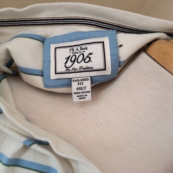 Jos. A. Bank Men's 1905 Collection 2 Button Henley Short Sleeve Shirt 4XLT NWOT - Picture 4 of 8